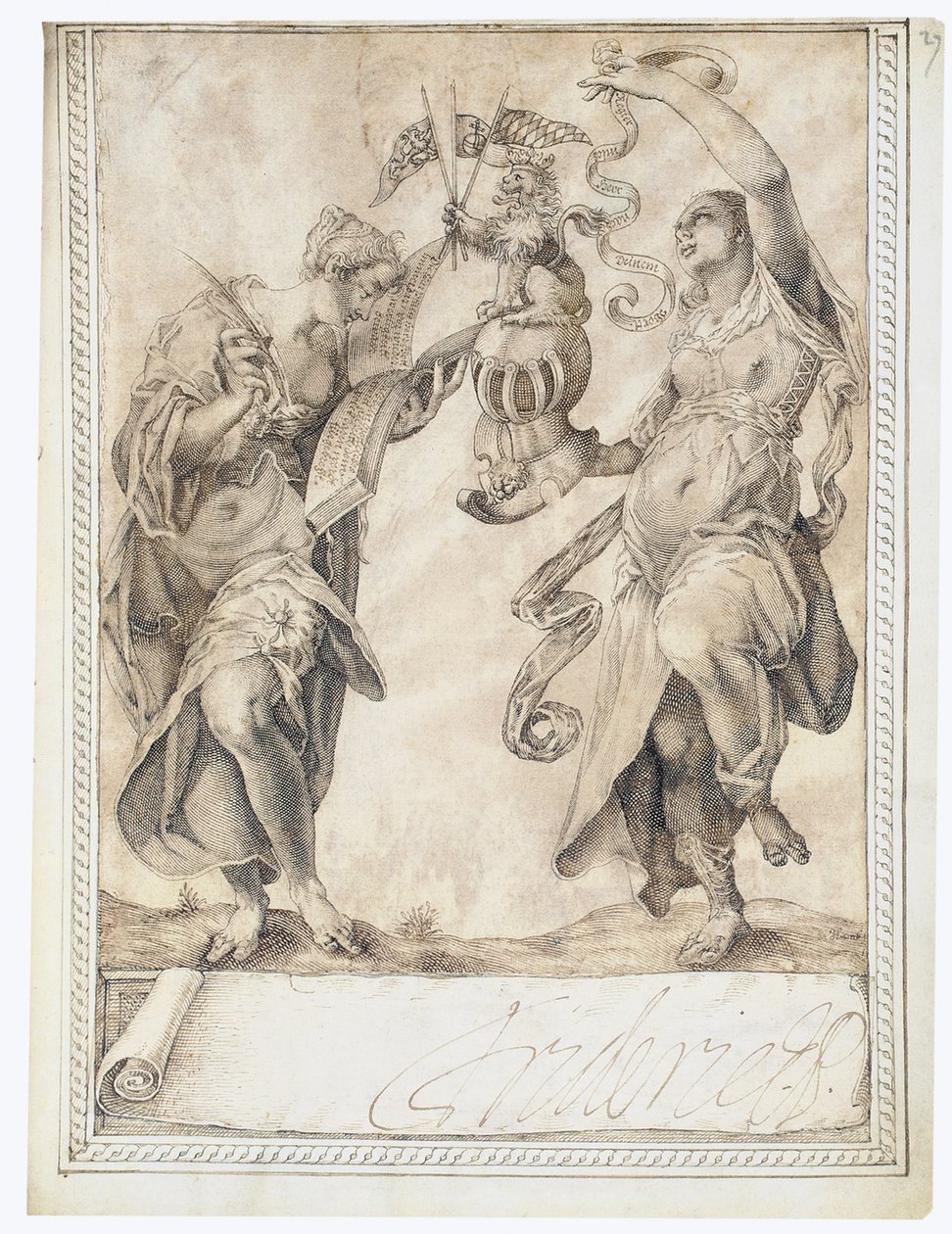 Página do Álbum Amicorum de Philipp Hainhofer, 1596-1633 de Unbekannt