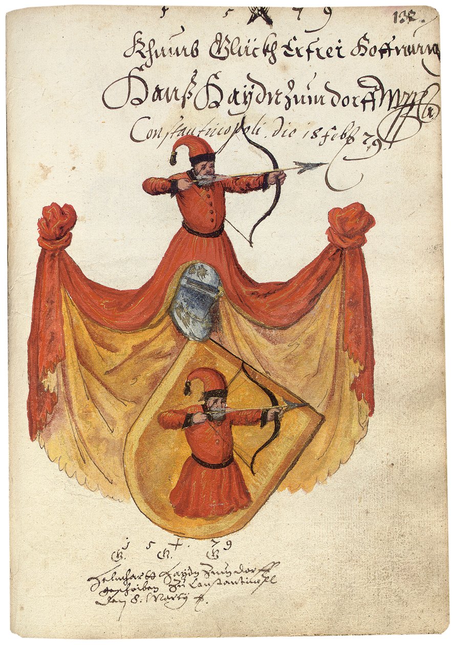 Página do álbum Amicorum de Salomon Schweigger von Sulz, 1576-1608 de Unbekannt
