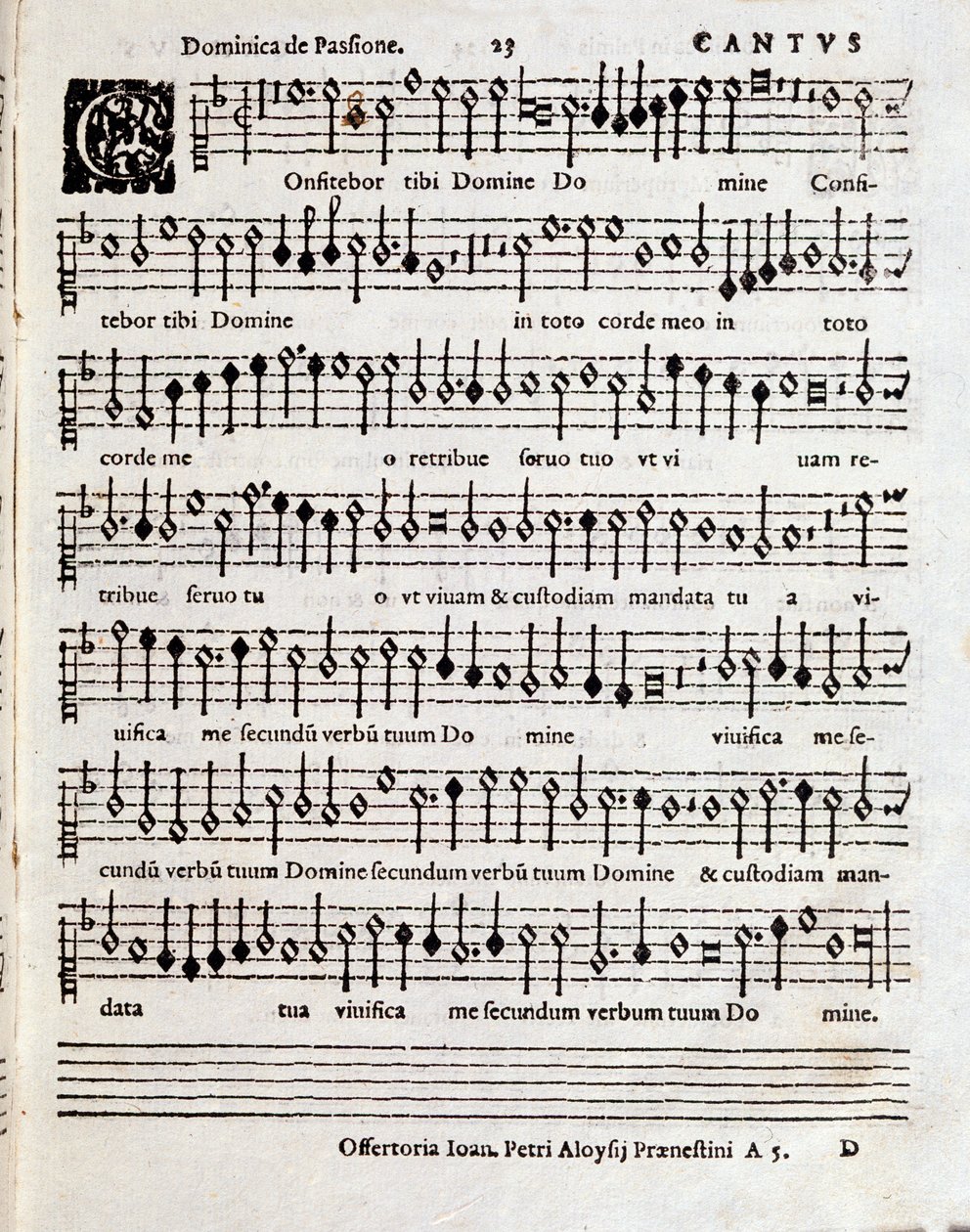Página da partitura de Cantares de Salomão de Penderecki (c.1970-1973) de Unbekannter Künstler
