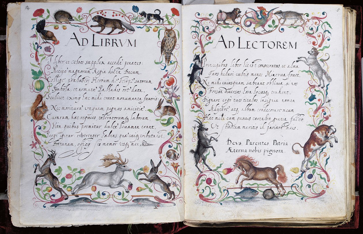 Páginas do Álbum Amicorum de Philipp Hainhofer, 1596-1633 de Unbekannt