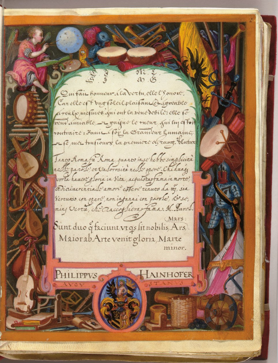 Páginas do Álbum Amicorum de Philipp Hainhofer, 1596-1633 de Unbekannt