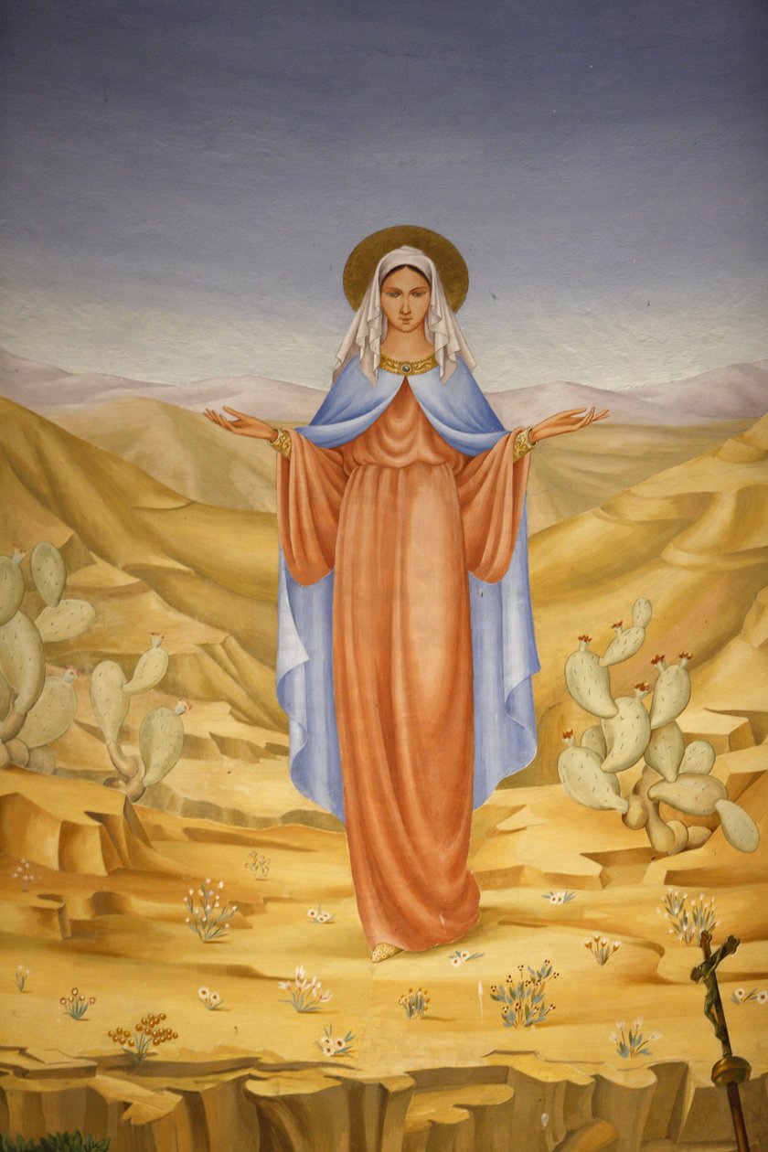 Pintura na Igreja da Visitação em Ein Kerem : Virgem Maria na Terra Santa, Ein Kerem, Israel de Unbekannt