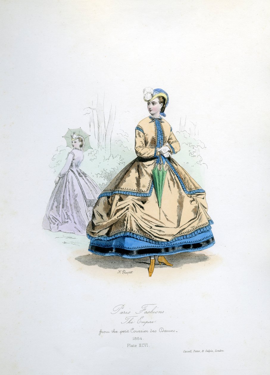 A moda de Paris na época do Segundo Império de Unbekannter Künstler