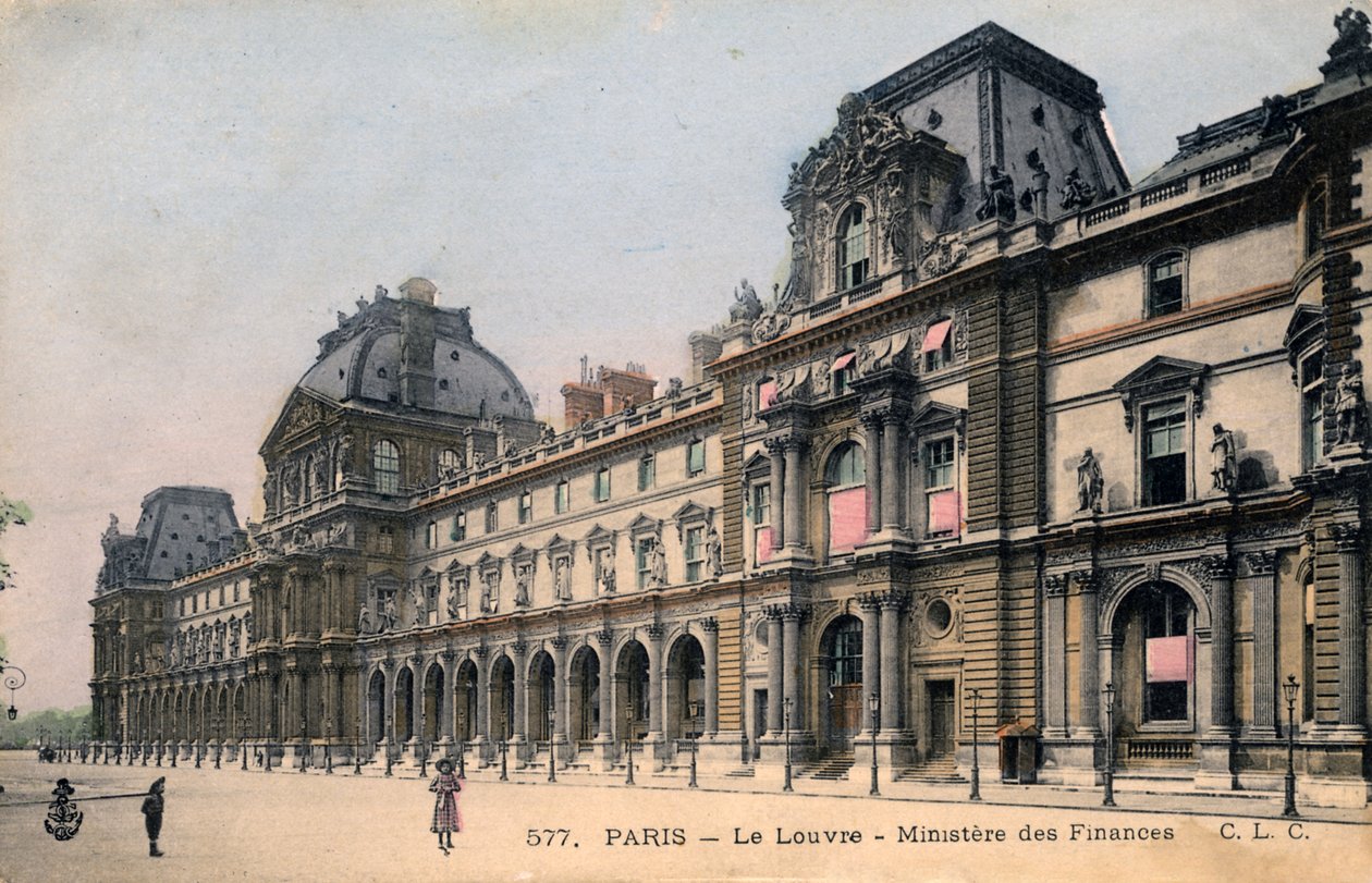 Paris, França: Le Louvre, Ministério das Finanças de Unbekannter Künstler
