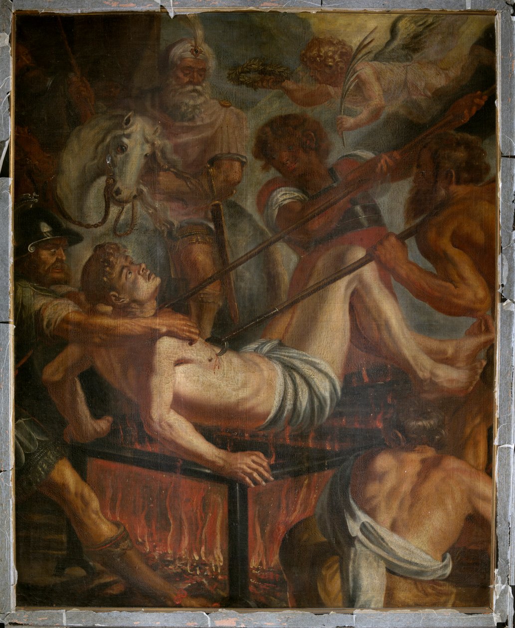 Igreja Paroquial (Igreja Paroquial de St Laurentius). Pintura. de Unbekannter Künstler