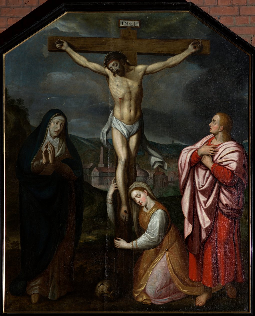 Igreja paroquial (Parochiekerk Sint-Martinus). Pintura. O cruzamento. Século XVII. de Unbekannter Künstler