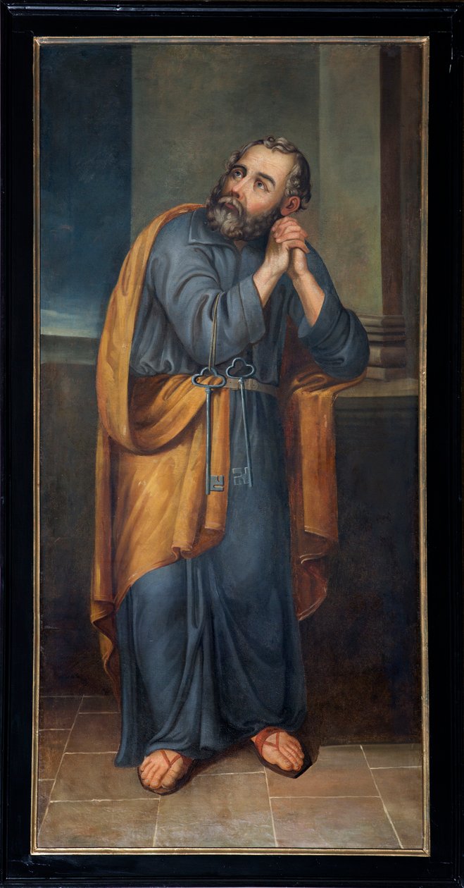 Igreja Paroquial (Igreja Paroquial de São Pedro). Pintura. São Pedro. de Unbekannter Künstler