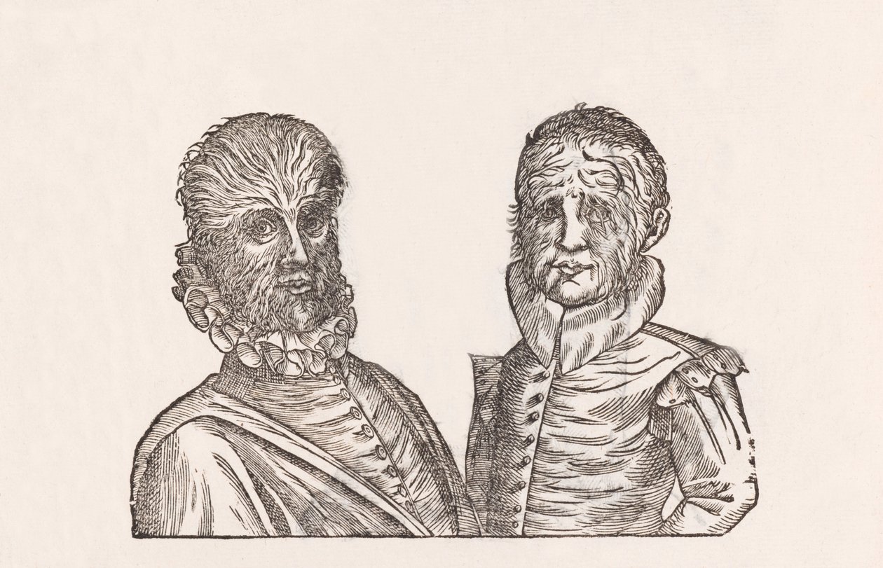 Pater annorum quadragina, & filus annorum viginti toto corpore pilosi de Unbekannt