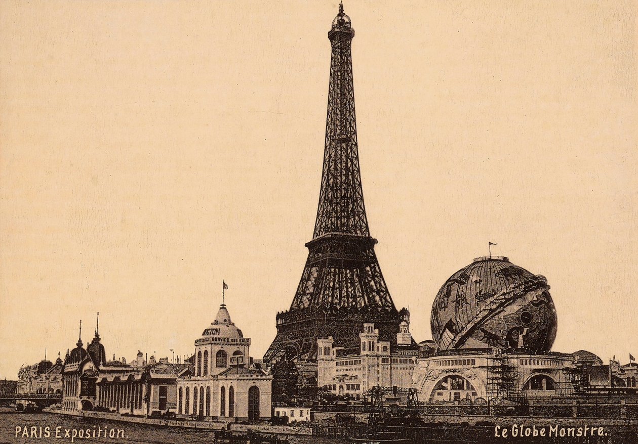 Pavilhões por ocasião da Feira Mundial de Paris de 1900 de Unbekannter Künstler