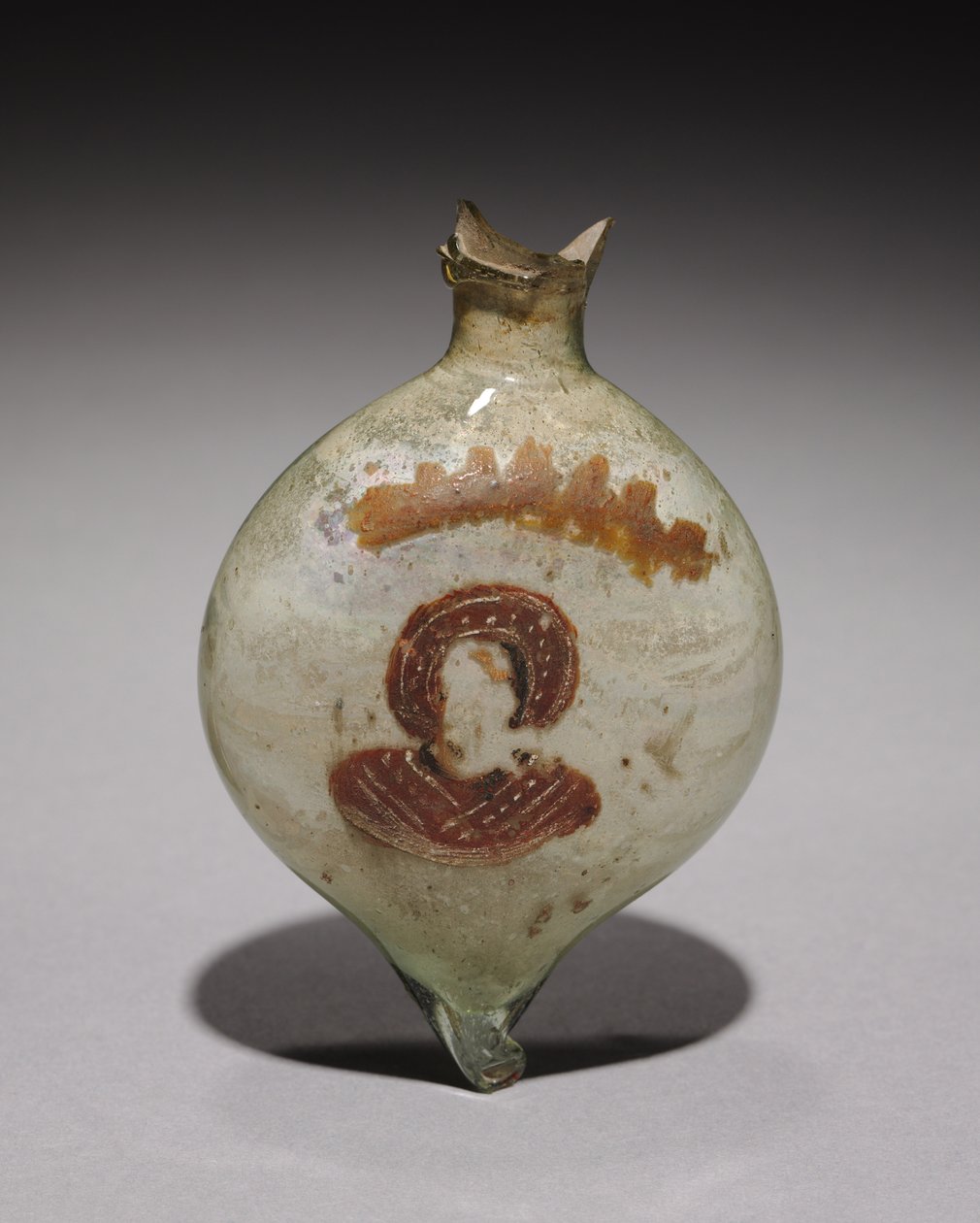 Frasco do Peregrino com Figura Nimbed, c.400-600 de Unbekannt