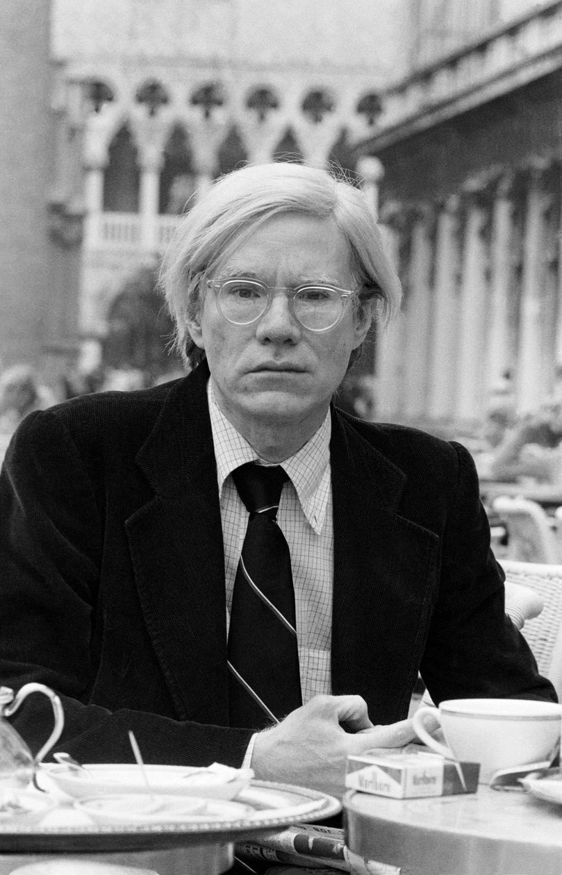 O artista de arte pop ANDY WARHOL em Veneza 1977 de Unbekannt