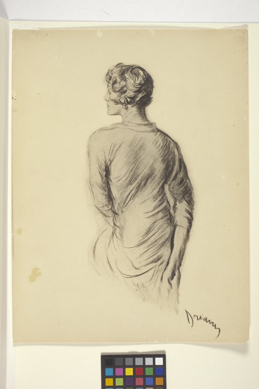 Retrato da Mulher (reprodução fotográfica) de Unbekannter Künstler