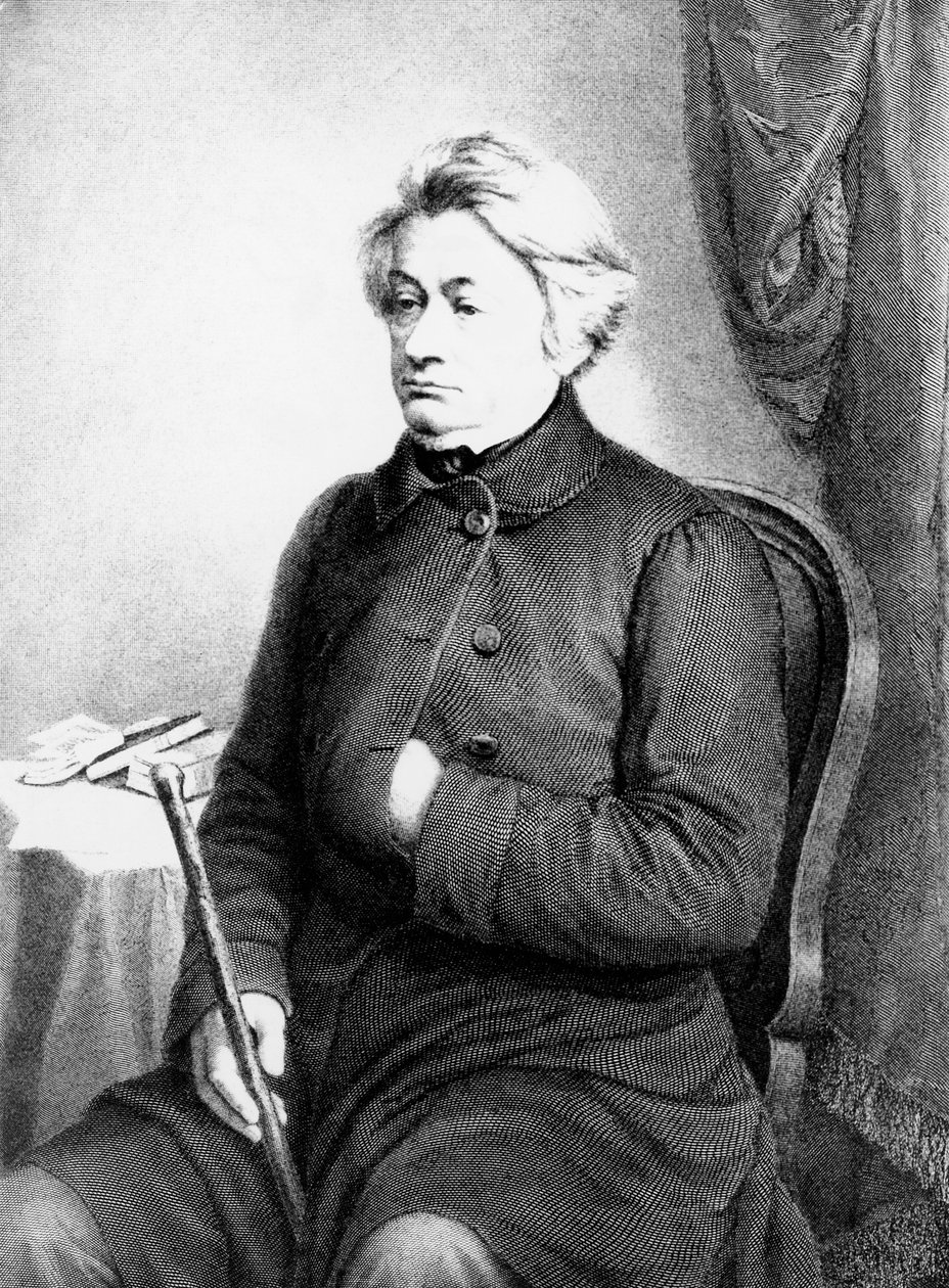 Retrato de Adam Bernard Mickiewicz (1798-1855), poeta, dramaturgo, ensaísta e activista político polaco, gravura após fotografia de Vezenberg & Co de William M. Timlin