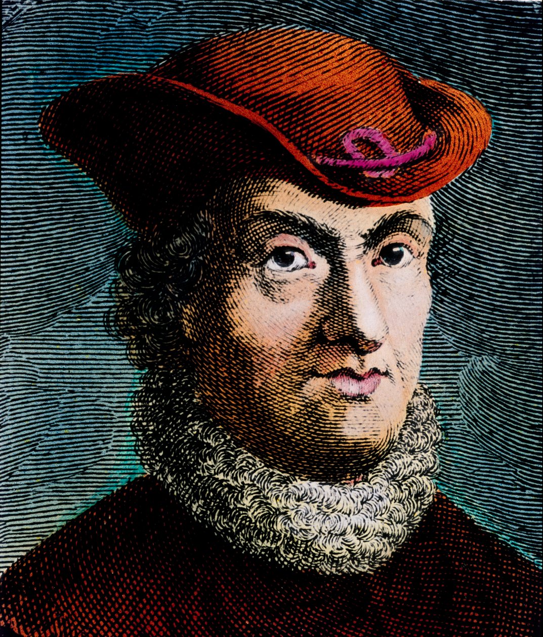 Retrato de Baruch Spinoza, filósofo holandês (gravura) de Unbekannter Künstler