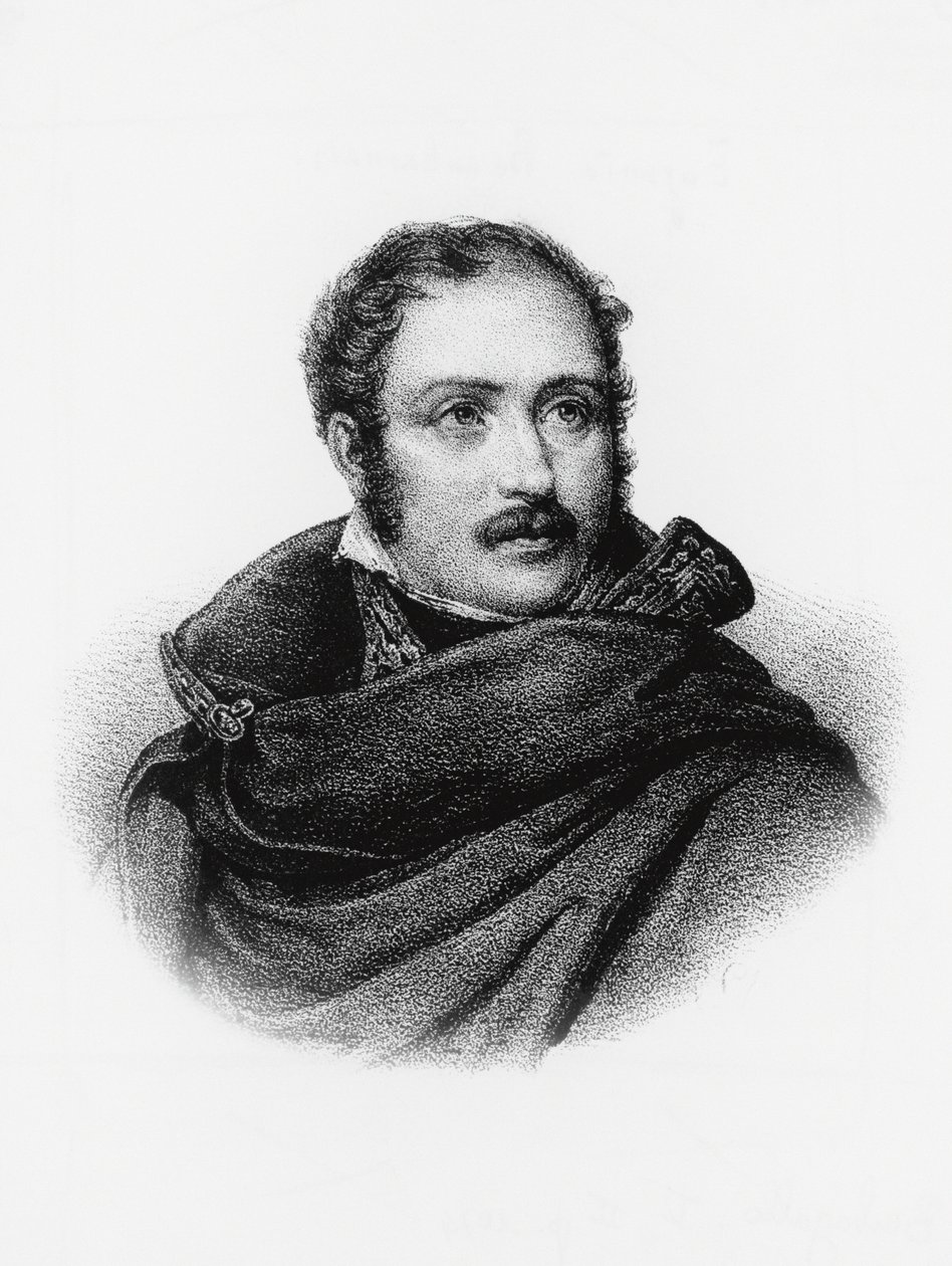 Retrato de Eugene de Beauharnais (1781-1824), soldado francês, príncipe do primeiro império e vice-rei da Itália de 1805 a 1814, gravura de William M. Timlin