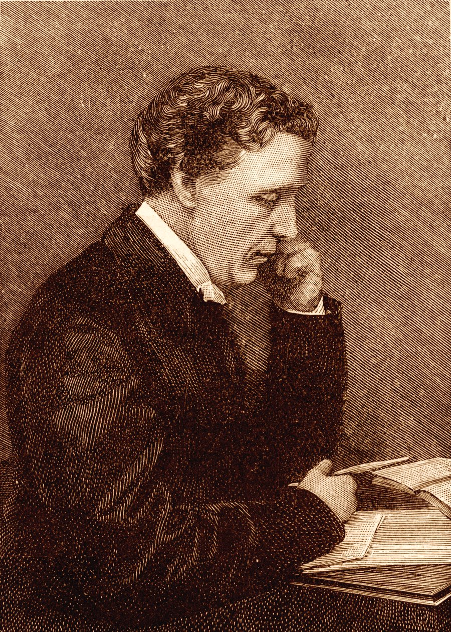 Retrato de Lewis Carroll de Unbekannter Künstler