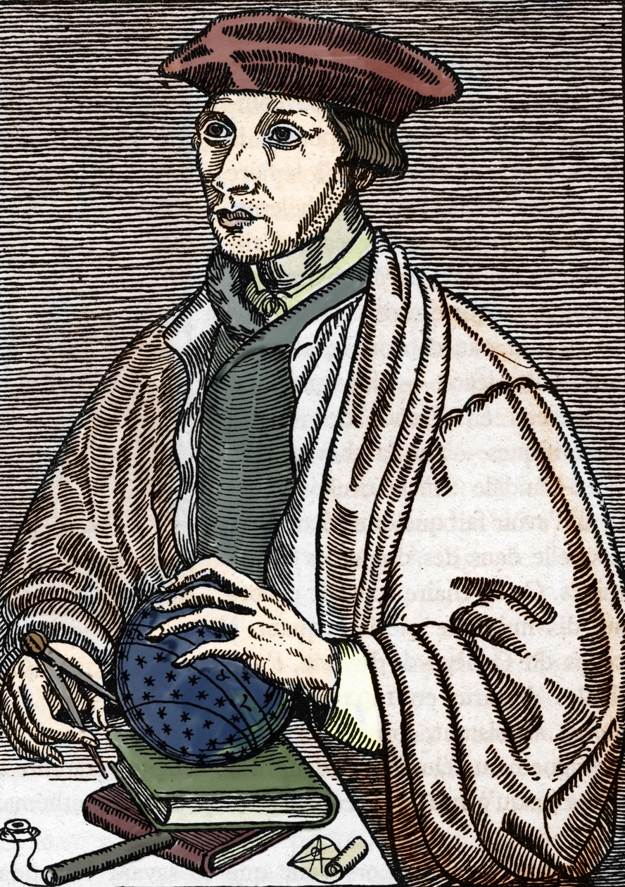 Retrato de Oronce Fine (gravura) de Alec Hunter