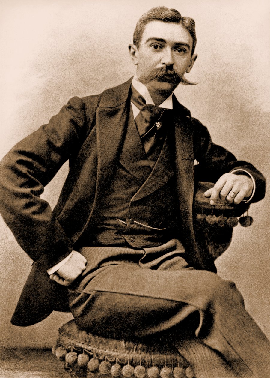 Retrato de Pierre de Coubertin (foto) de Juste Lisch