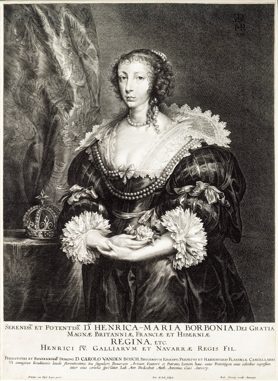 Retrato da Rainha Henrietta Maria de Bourbon de Unbekannt