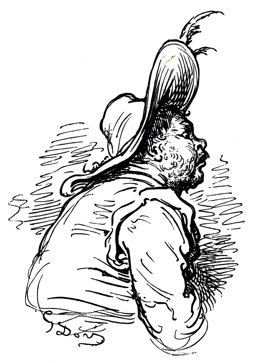 Retrato de Sancho Pança de Unbekannter Künstler