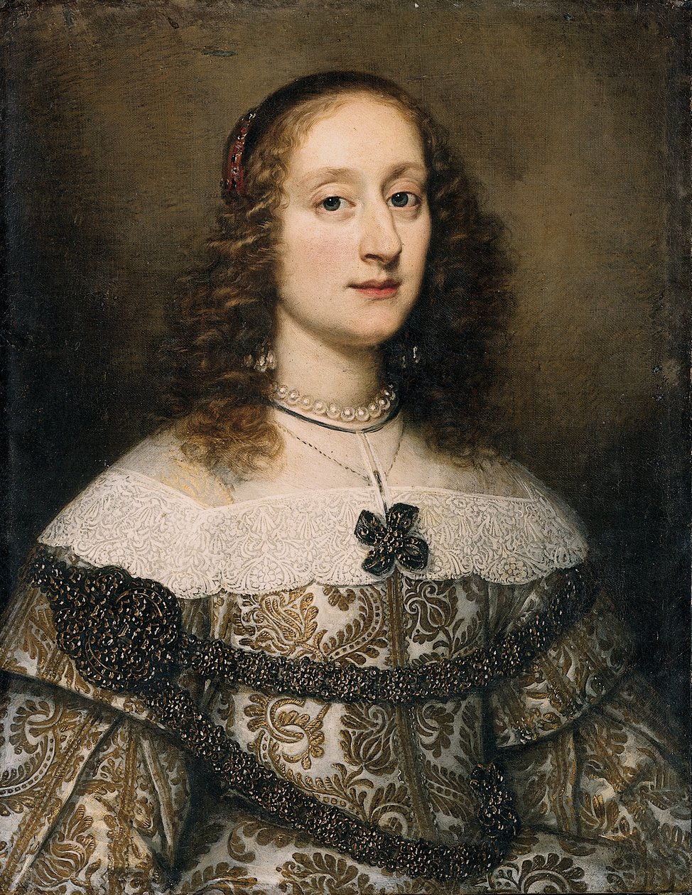 Retrato de mulher (óleo sobre tela) de Unbekannt