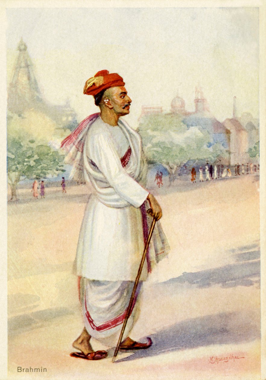 Retrato de um brâmane de Unbekannter Künstler