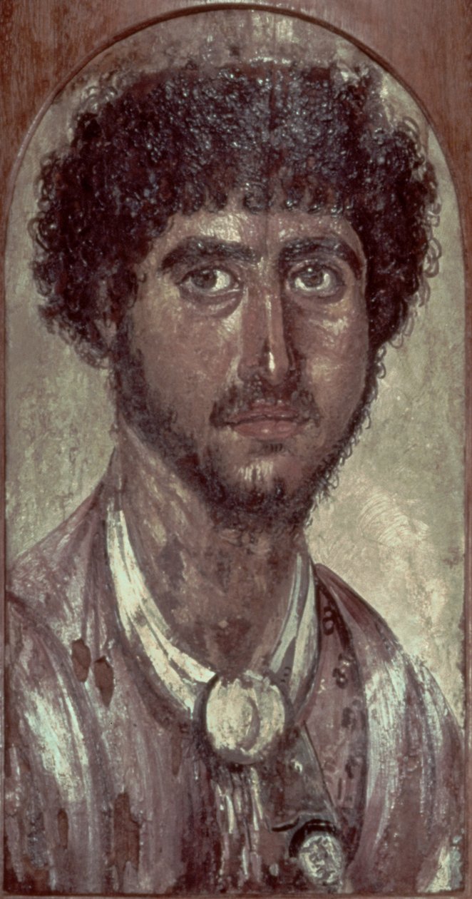 Retrato de um grego, de Fayum, Romano-Egípcio de Unbekannt