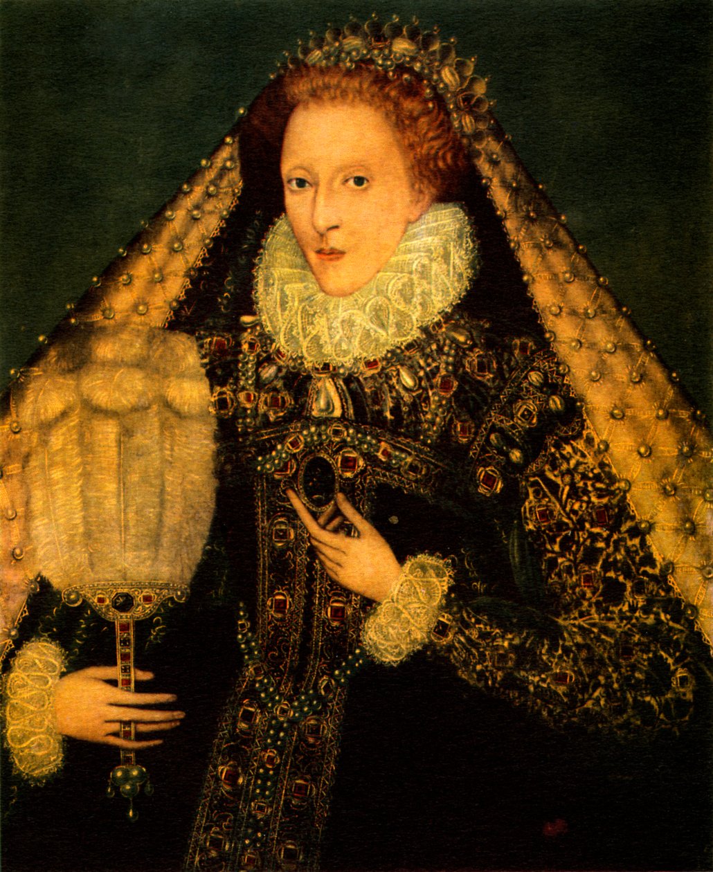 Retrato da rainha Isabel I de Inglaterra (gravura) de Unbekannter Künstler