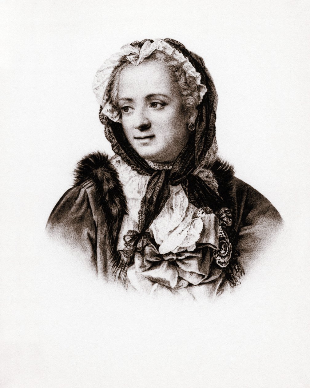 Retrato da Rainha de França Marie Lescszinska, Rainha de França (Leczinska, Lescszinka ou Leszinka de Unbekannter Künstler