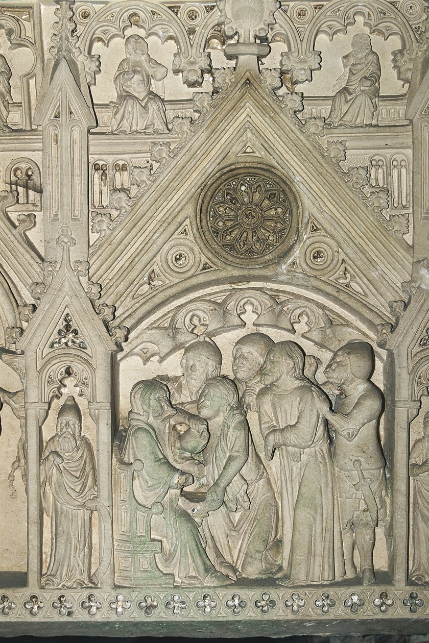Portugal - Alcobaça. Túmulo de Inês de Castro, no Mosteiro de Santa Maria de Benjamin Baud
