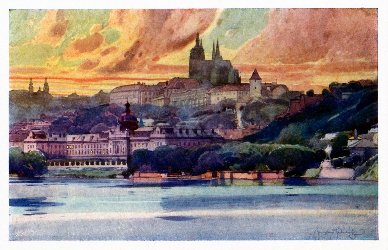 Praga: Castelo e Academia de Straka de Unbekannter Künstler