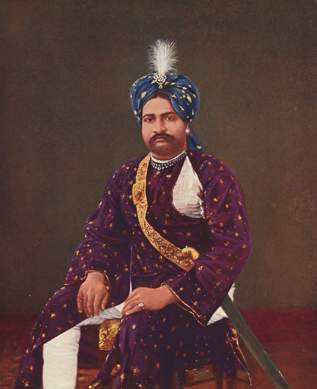 Príncipe Sher Zaman Nascido em 1881 ; Príncipe e primeiro filho de Rasul Khan ; Fotografia tirada no início dos anos 1900 ; Junagadh ; Gujarat ; Índia de Unbekannter Künstler