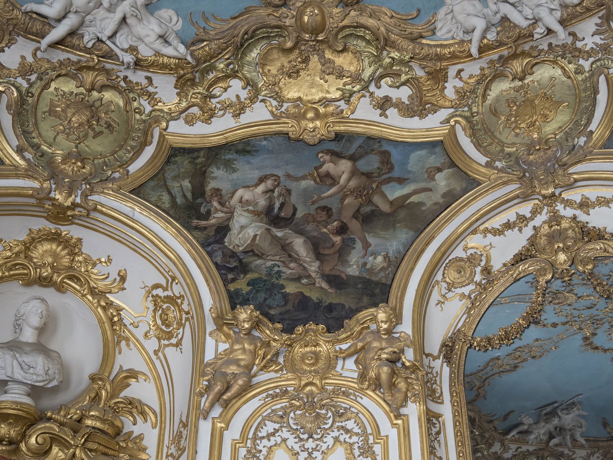 Psique recolhido por Zephyr. Pintura de Charles Joseph Natoire (1700-1777) de Unbekannt
