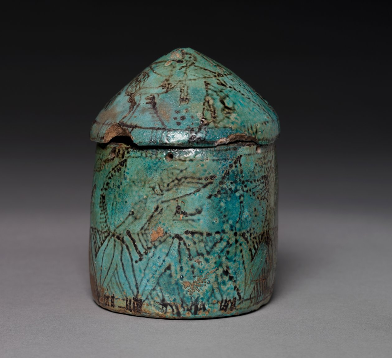 Pyxis com tampa, final do Império Médio ao início do Novo Império, c.1901-1525 AC de Unbekannt