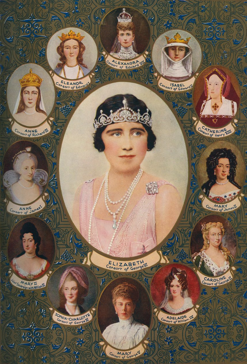 Rainha Consorts coroada na Abadia de Westminster de Unbekannter Künstler