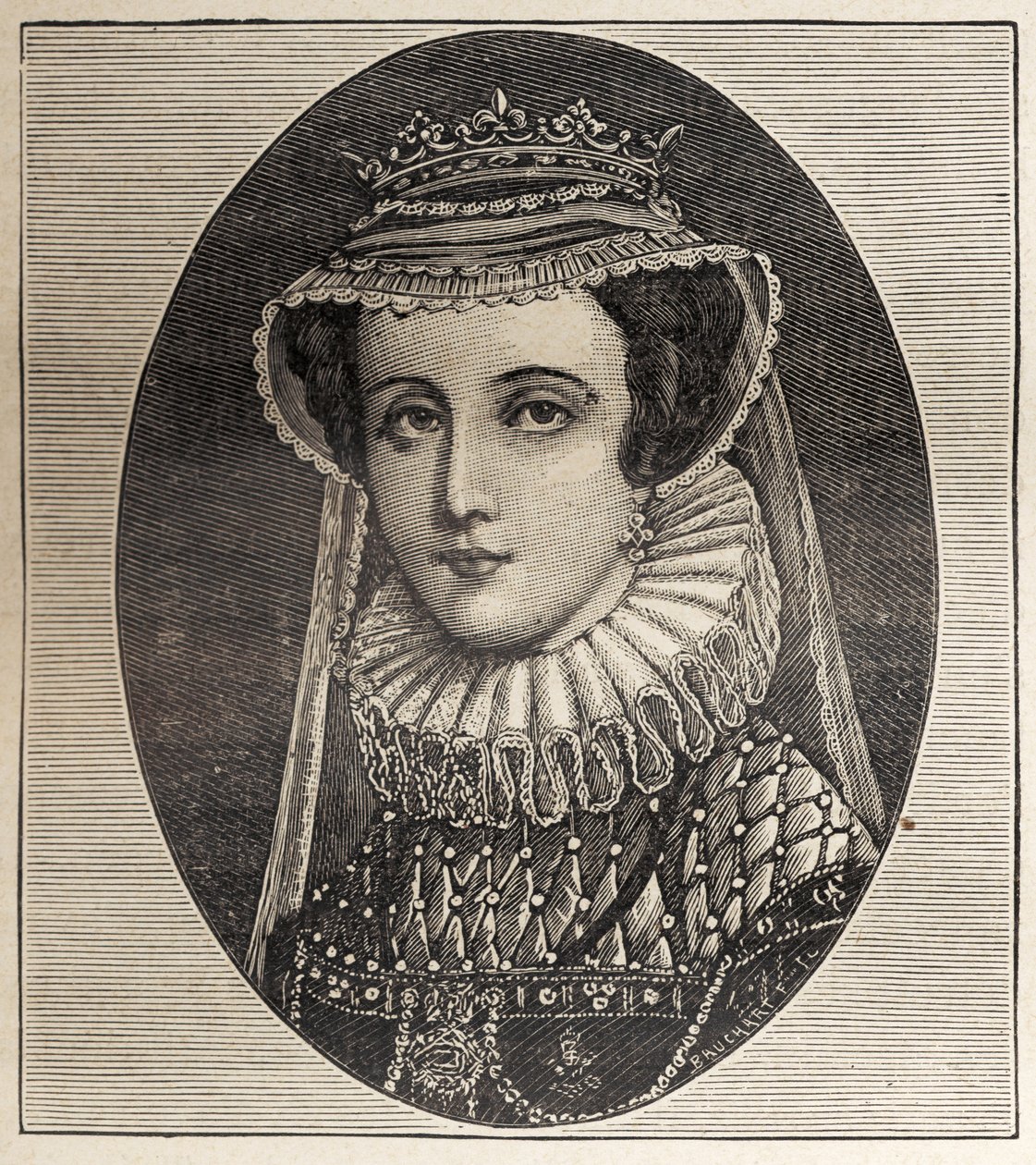 Queen Mary Stewart (gravura) de Unbekannter Künstler
