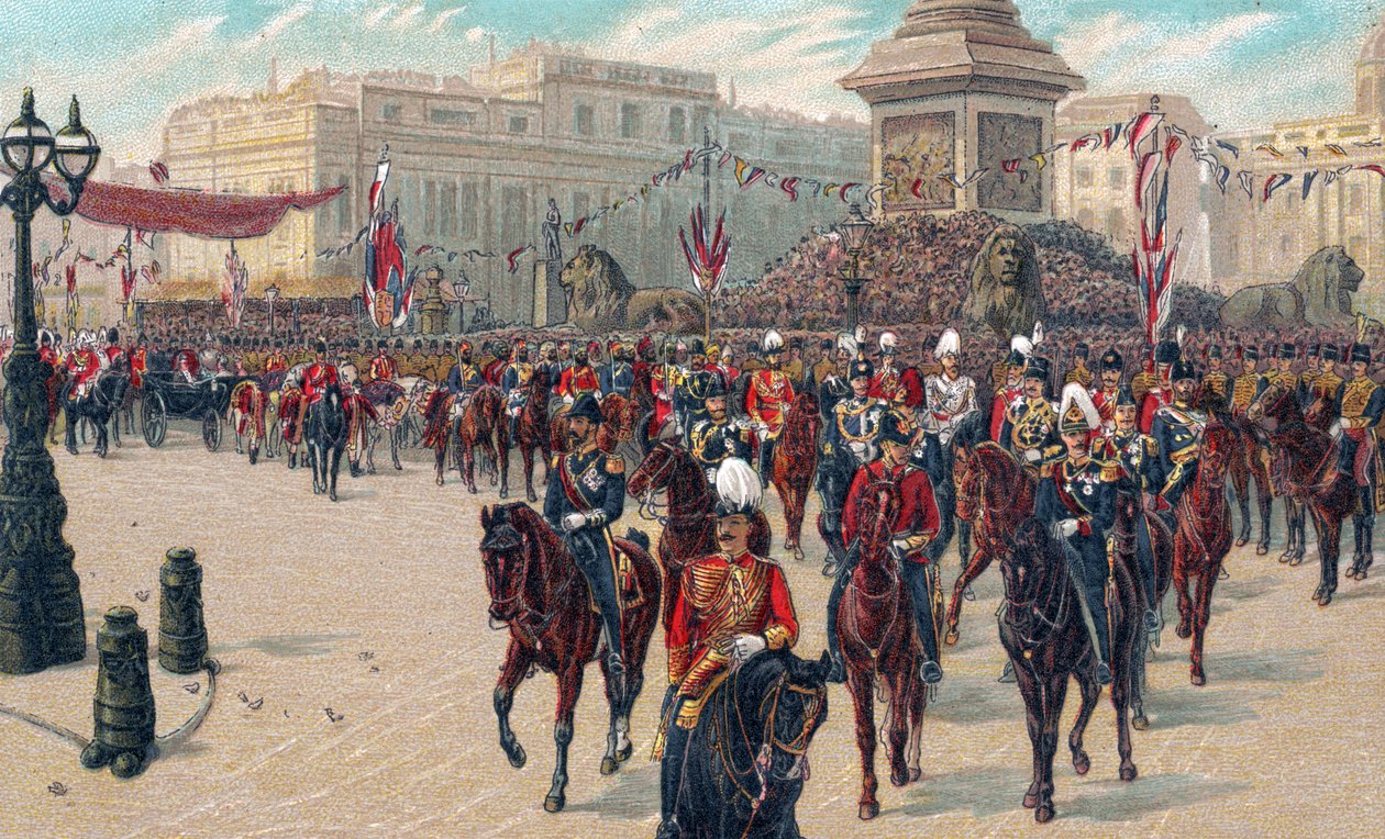 Rainha Vitória de Inglaterra - Cortejo do jubileu de Sua Majestade de Unbekannter Künstler