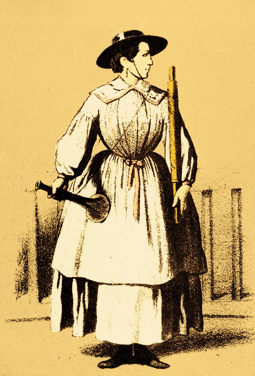 Guarda de passagem de nível dos caminhos-de-ferro, ca 1845 de Unbekannter Künstler