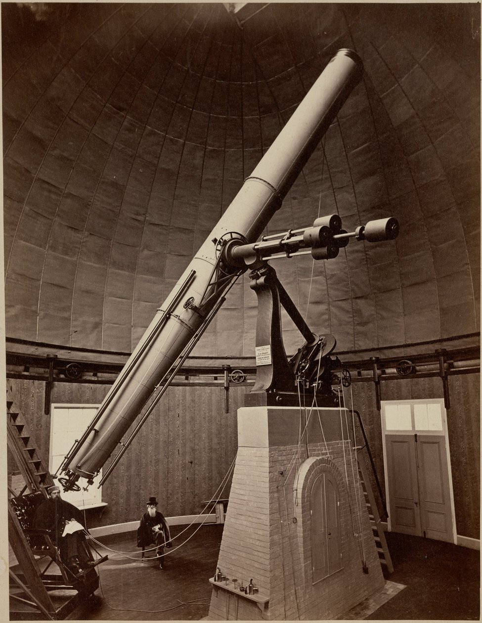 Telescópio refractor com montagem equatorial, Washington DC, EUA de Unbekannt