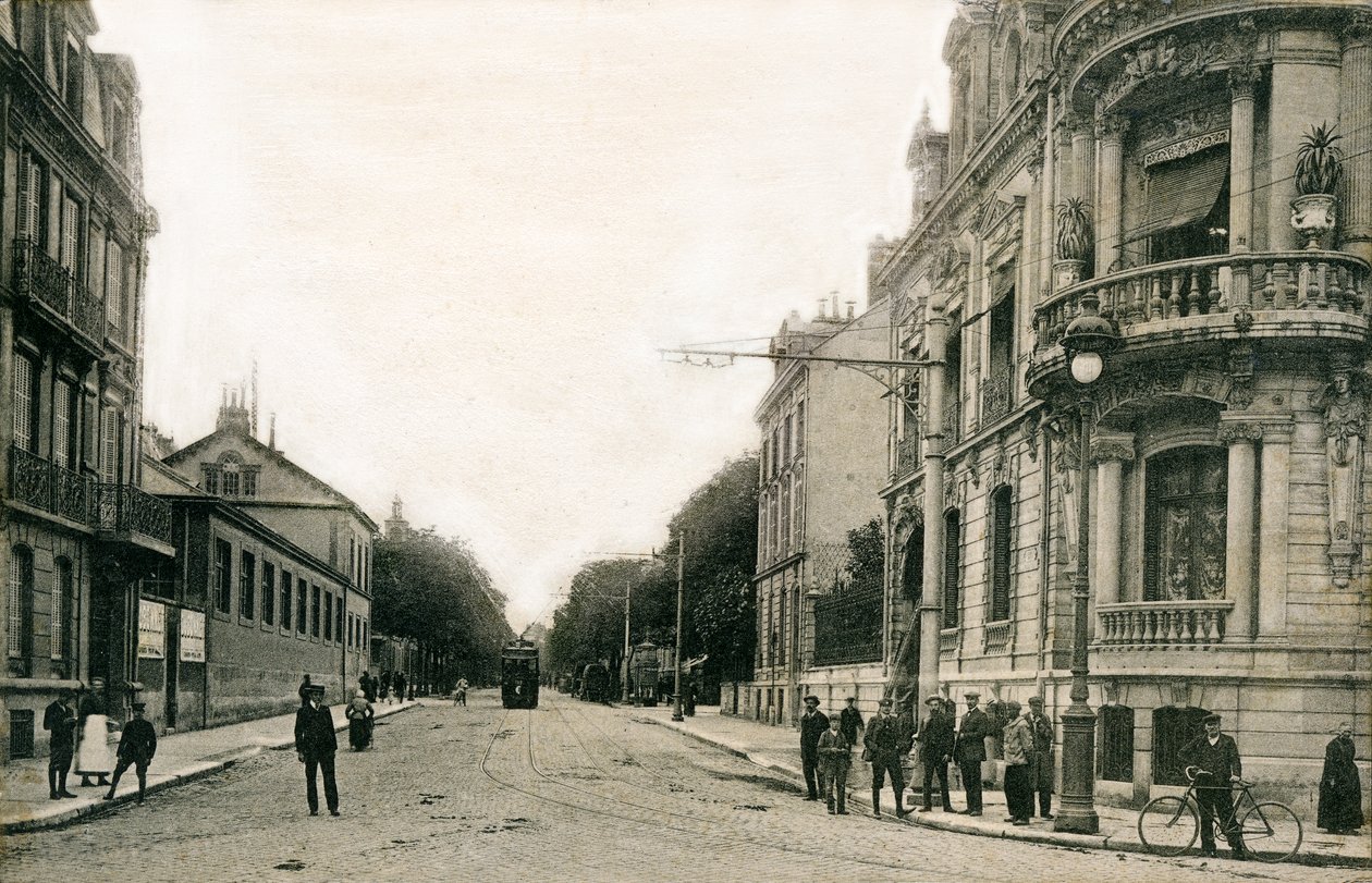 Reims: Lundy Boulevard, Esplanada Ceres no início do século XX (cartão postal) de Benjamin Baud