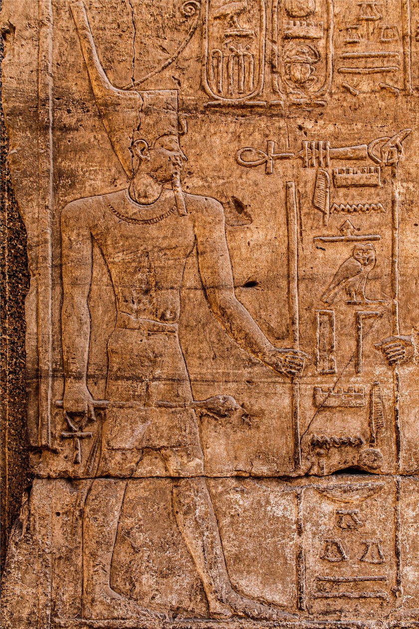 Alívio, Templo de Karnak, Luxor, Tebas, Egipto, África (foto) de Unbekannter Künstler