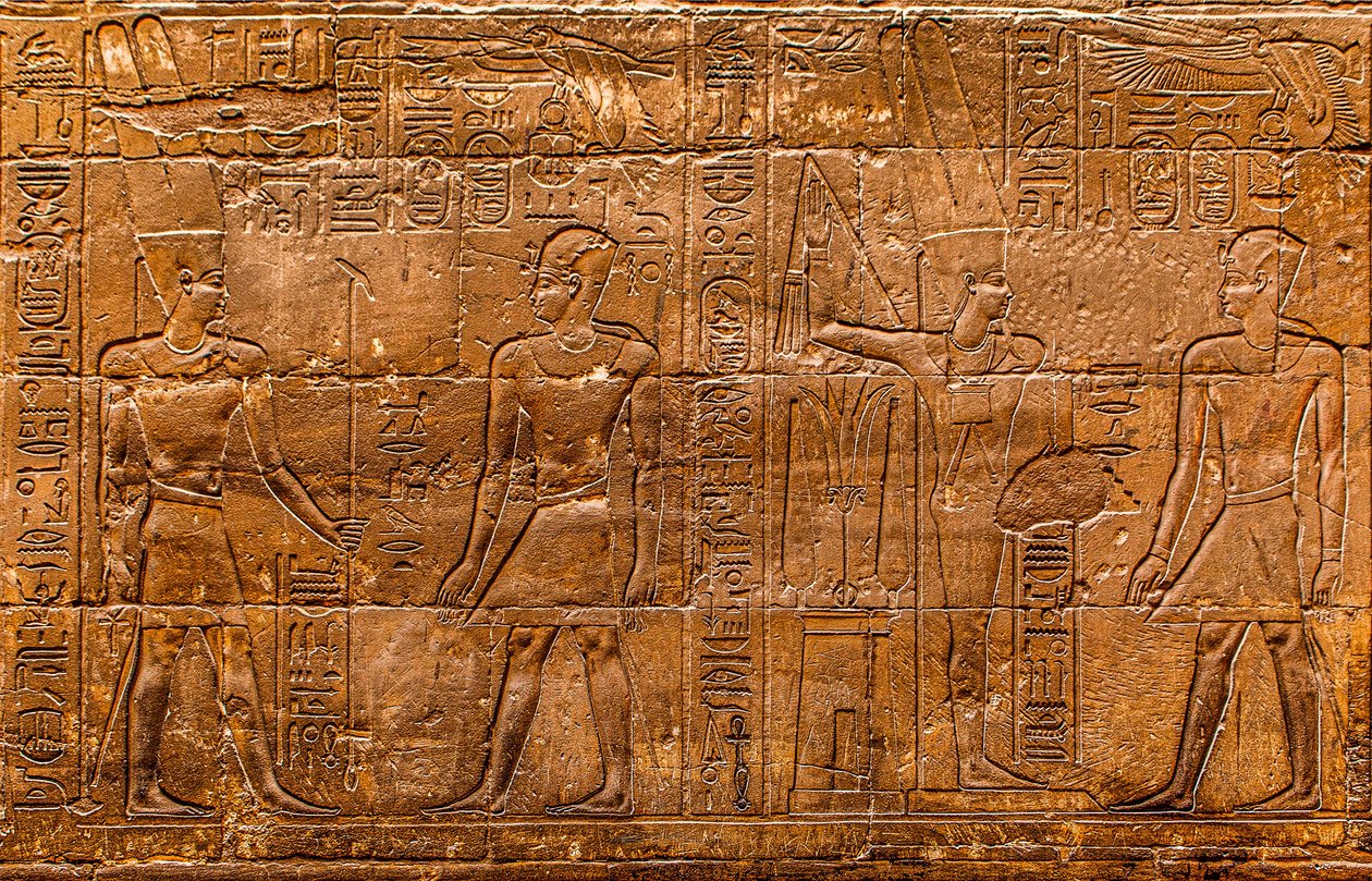 Alívio, Templo de Luxor, Tebas, Egipto, África (foto) de Unbekannter Künstler