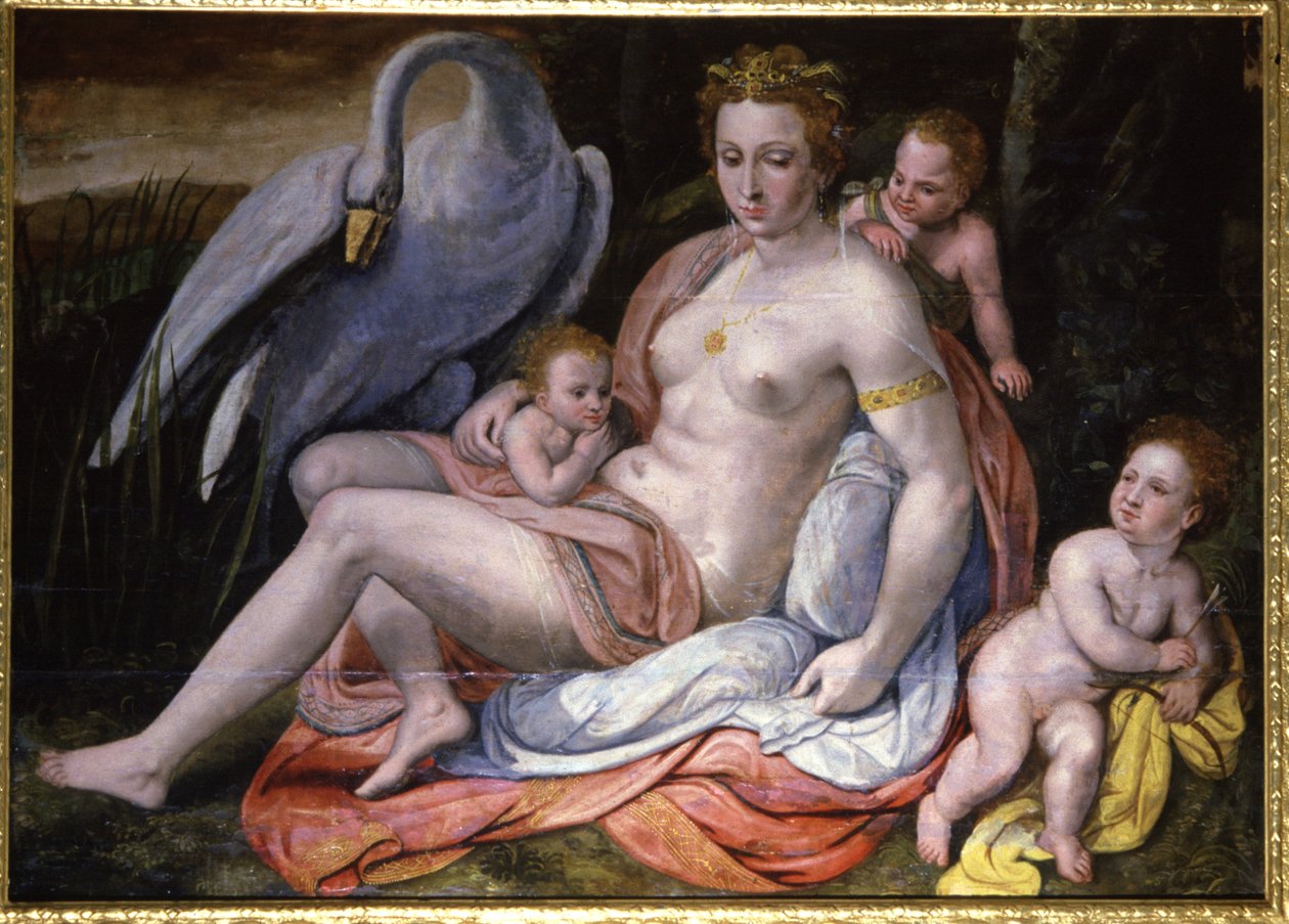 Religião. Mitologia Grega. Leda e o Cisne de Unbekannter Künstler