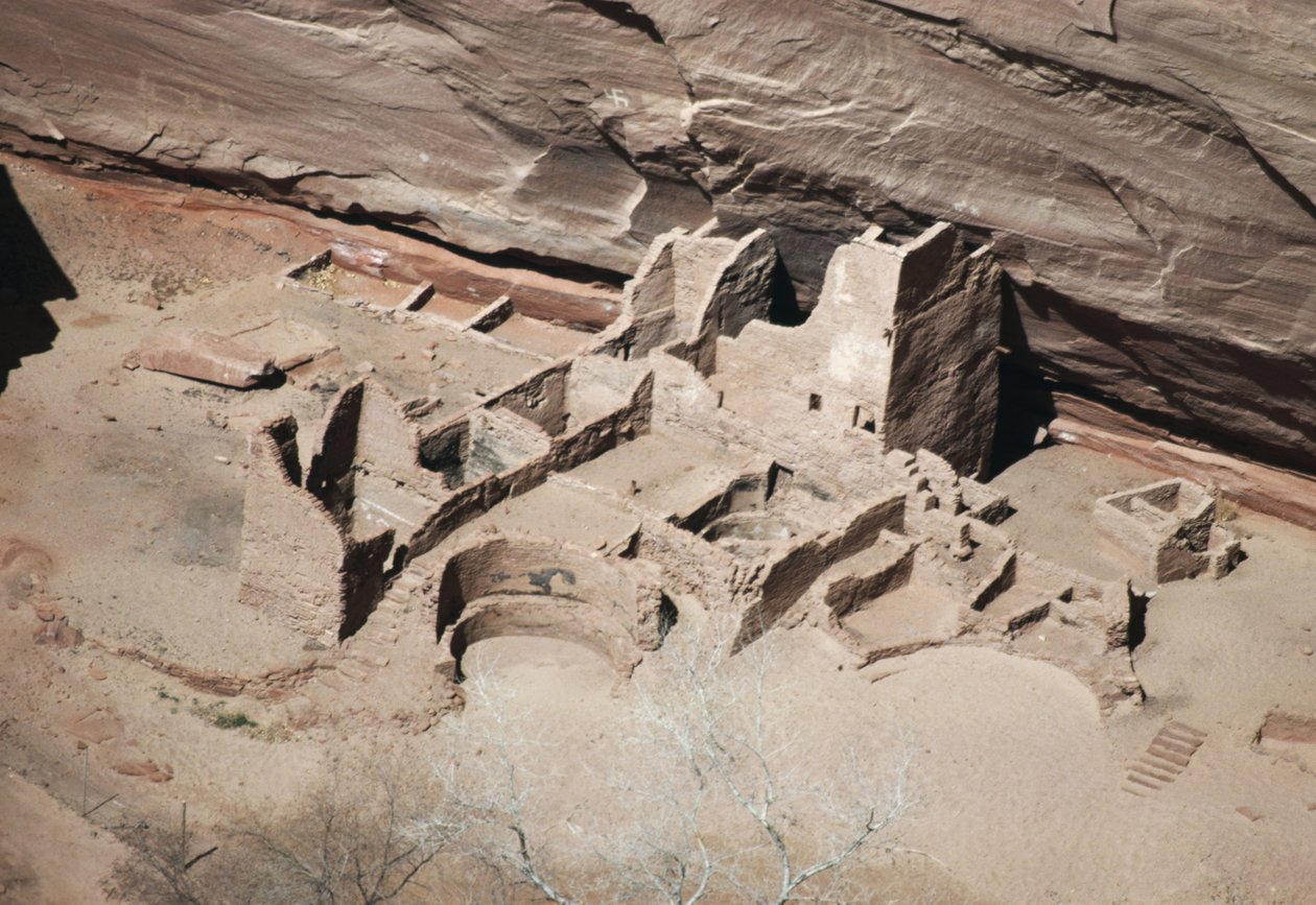 Restos da Casa Antelope, Monumento Nacional Canyon de Chelly, Reserva Indígena Navajo, Arizona, EUA (foto) de Benjamin Baud