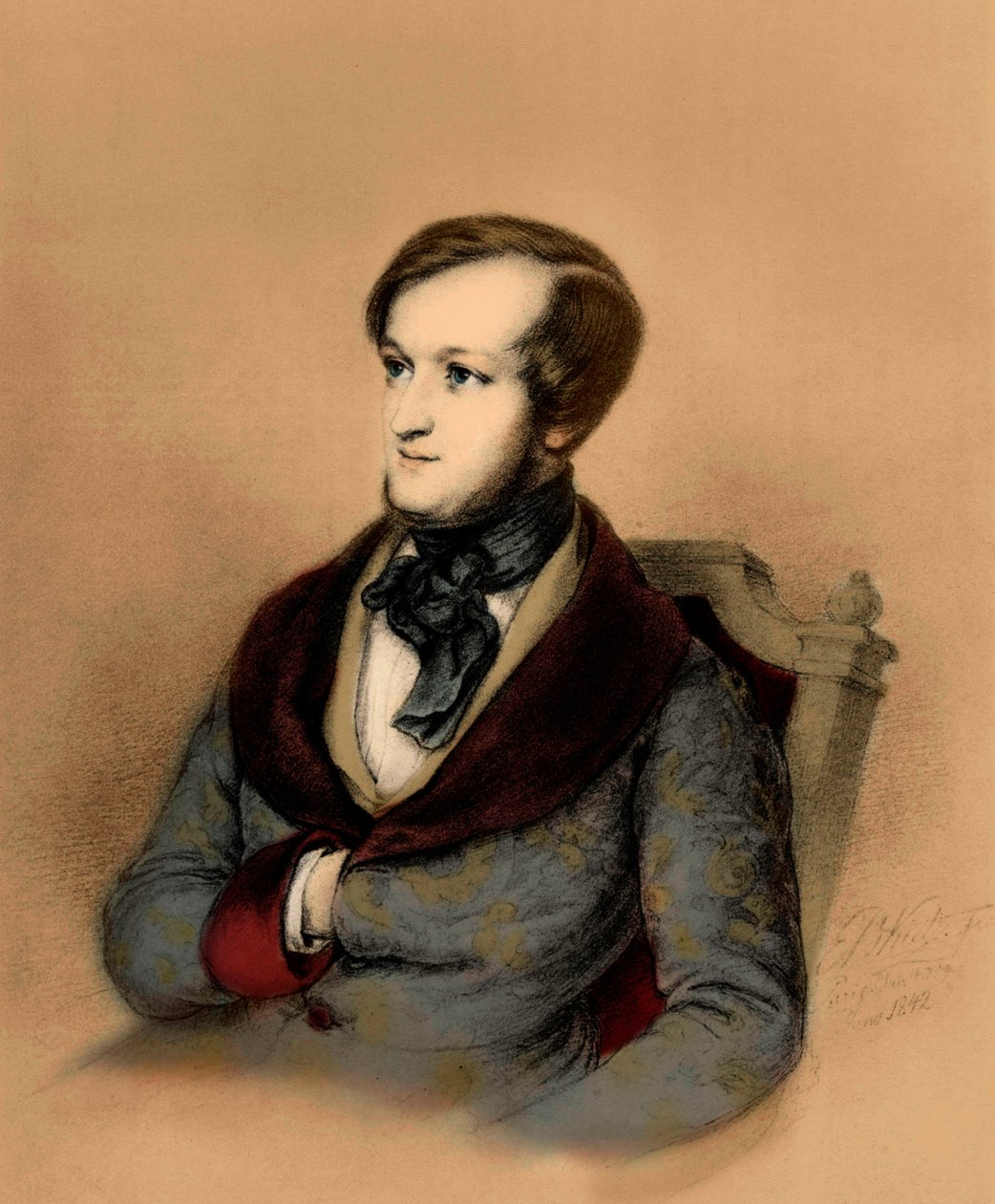Richard Wagner em Paris de Unbekannter Künstler