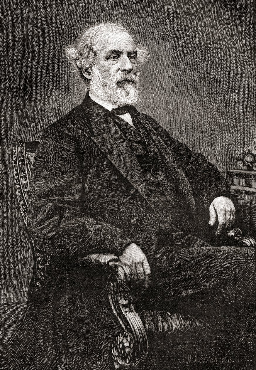 Robert Edward Lee, da revista The Century Magazine, publicada em 1887 (gravura) de Unbekannt