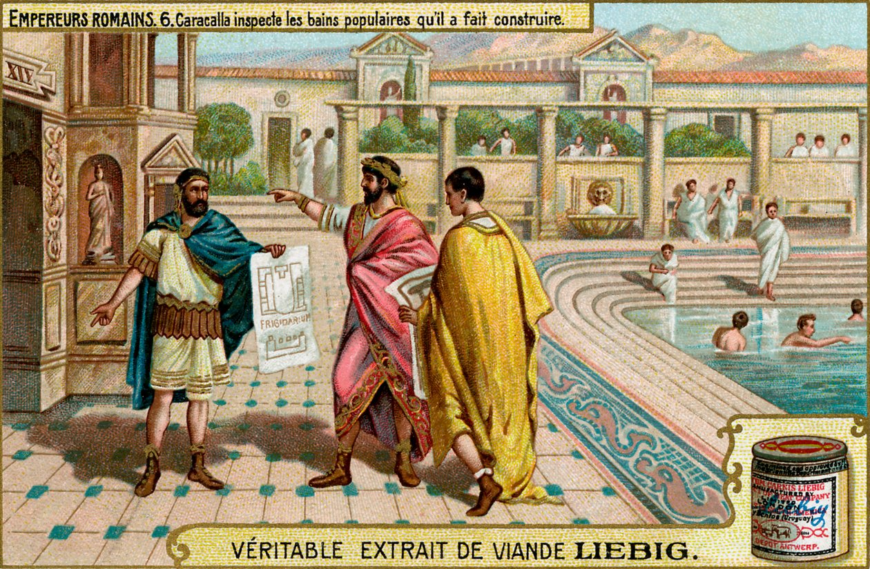 Imperadores romanos - Extrato de carne de Liebig - cartão de coleção de Unbekannter Künstler