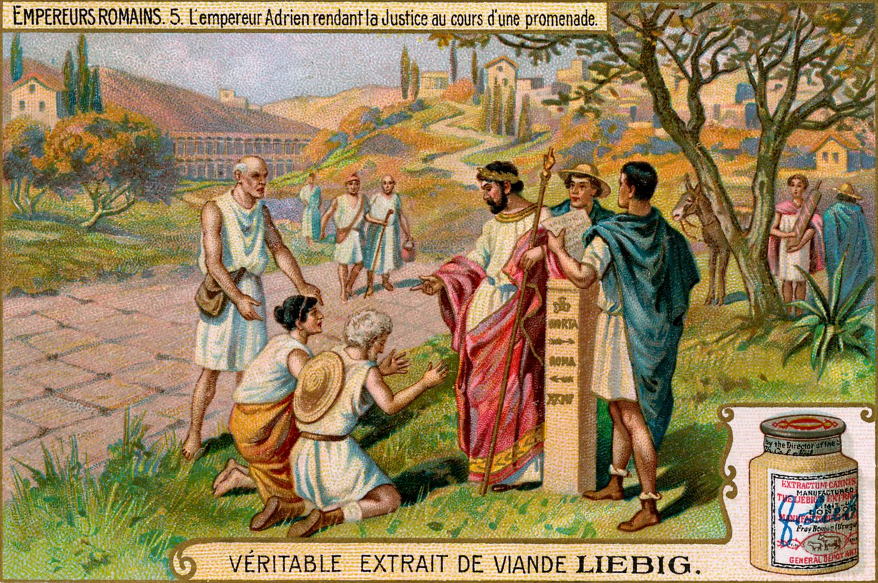 Imperadores romanos - Extrato de carne de Liebig - cartão de coleção de Unbekannter Künstler