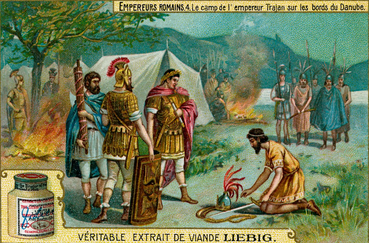 Imperadores romanos - Extrato de carne de Liebig - cartão de coleção de Unbekannter Künstler