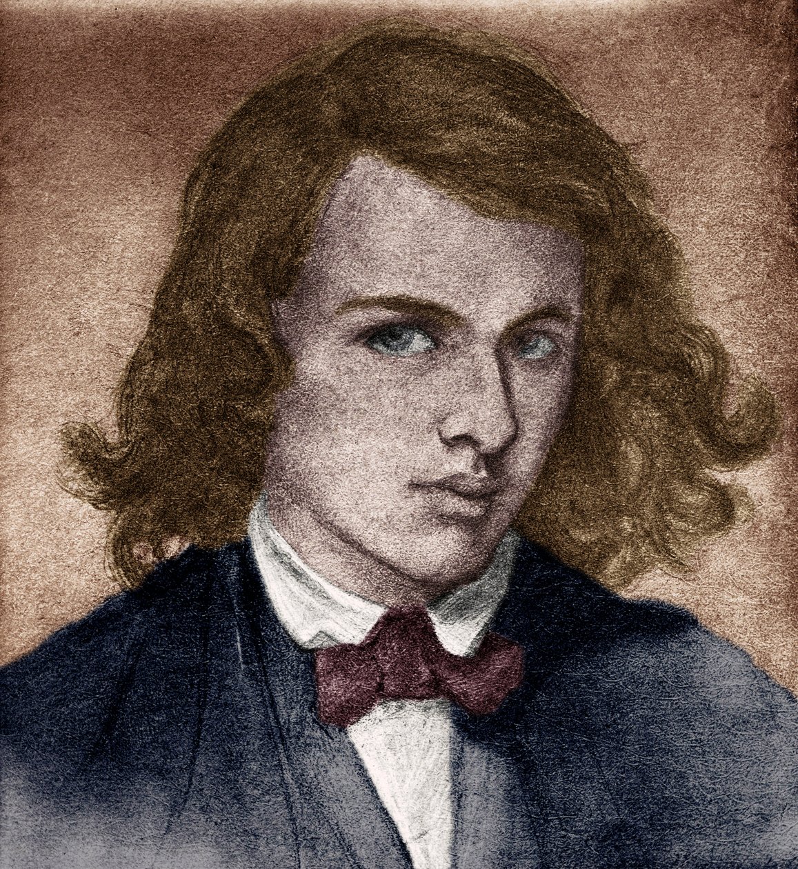 Rossetti, Dante Gabriel ou Gabriel Charles Dante Rossetti - poeta, pintor e tradutor inglês 1828-1882. Autorretrato quando jovem. de Unbekannter Künstler